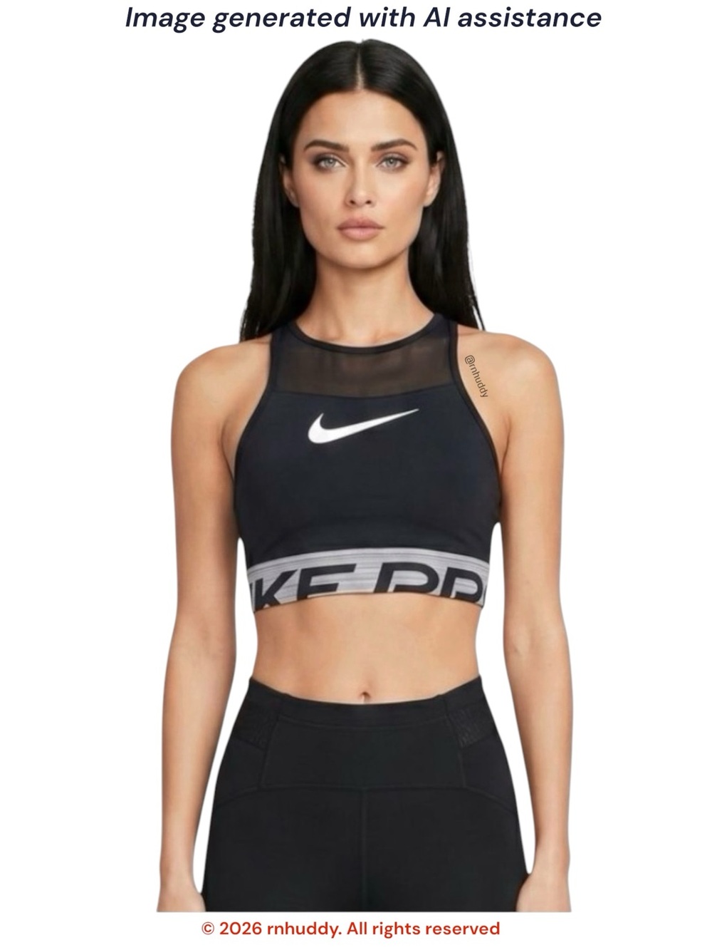 Nike Pro XS mesh cropped tank